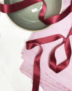 35mm Soft pink silk ribbon - Libertashery